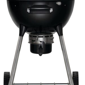 Stock Image - Napoleon - NK18 Charcoal Kettle Grill, Black Napoleon Grill Charcoal Cart Freestanding Grill - Stove Depot and Chimney Works
