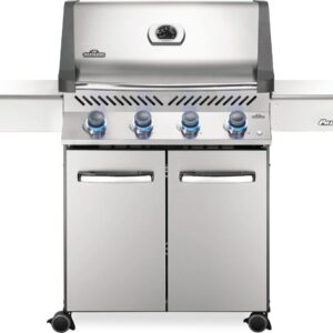 Stock Image - Napoleon - Prestige® 500 Natural Gas Grill, Stainless Steel Napoleon Grill Gas Cart Freestanding Grill - Stove Depot and Chimney Works