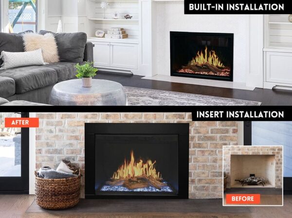 Stock Image - Modern Flames Orion Traditional Insert Electric Fireplaces - Stove Depot and Chimney Works