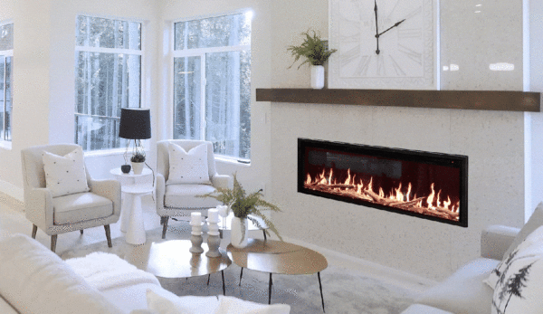 Stock Image - Modern Flames Orion Slim Electric Fireplaces - Stove Depot and Chimney Works