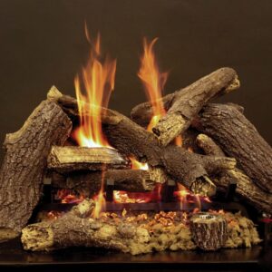 Stock Image - American Hearth - Elite Radiant Vented Burners and Matching Log Sets American Hearth - Stove Depot and Chimney Works