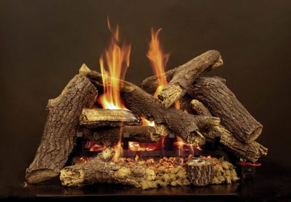 Stock Image - American Hearth - Elite Radiant Vented Burners and Matching Log Sets American Hearth - Stove Depot and Chimney Works