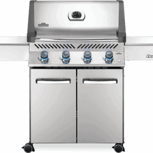 Stock Image - Napoleon - Prestige® 500 Propane Gas Grill, Stainless Steel Napoleon Grill Gas Cart Freestanding Grill - Stove Depot and Chimney Works