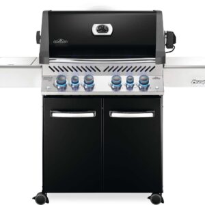 Stock Image - Napoleon - Prestige® 500 Propane Gas Grill with Infrared Side and Rear Burners, Black Napoleon Grill Gas Cart & Infrared Freestanding Grill - Stove Depot and Chimney Works