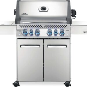 Stock Image - Napoleon - Prestige® 500 Propane Gas Grill with Infrared Side and Rear Burners, Stainless Steel Napoleon Grill Gas Cart & Infrared Freestanding Grill - Stove Depot and Chimney Works