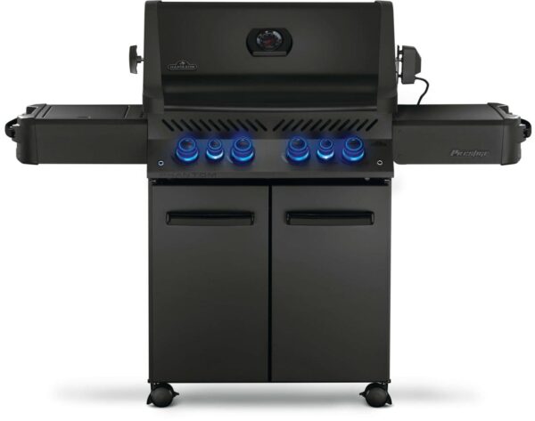 Stock Image - Napoleon - PHANTOM Prestige® 500 Gas Grill with Infrared Side and Rear Burner Napoleon Grill Gas Cart & Infrared Freestanding Grill - Stove Depot and Chimney Works
