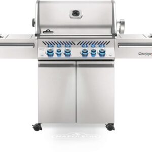Stock Image - Napoleon - Prestige PRO™ 500 Propane Gas Grill with Infrared Rear and Side Burners, Stainless Steel Napoleon Grill Gas Cart & Infrared Freestanding Grill - Stove Depot and Chimney Works
