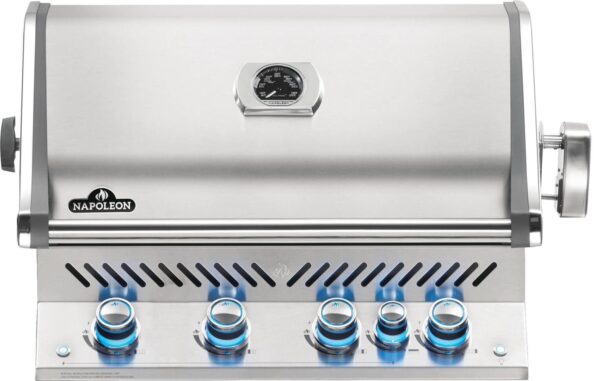 Stock Image - Napoleon - Built-in Prestige PRO™ 500 Propane Gas Grill Head with Infrared Rear Burner, Stainless Steel Napoleon Grill Gas Infrared Built-In Grill - Stove Depot and Chimney Works