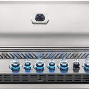 Stock Image - Napoleon - Built-in Prestige PRO™ 665 Propane Gas Grill Head with Infrared Rear Burner, Stainless Steel Napoleon Grill Gas Infrared Built-In Grill - Stove Depot and Chimney Works