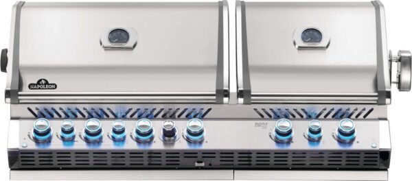 Stock Image - Napoleon - Built-in Prestige PRO™ 825 Natural Gas Grill Head with Infrared Bottom and Rear Burner, Stainless Steel Napoleon Grill Gas Infrared Built-In Grill - Stove Depot and Chimney Works