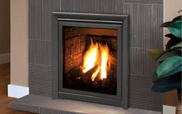 Stock Image - Enviro Q1 Enviro Fireplaces - Stove Depot and Chimney Works