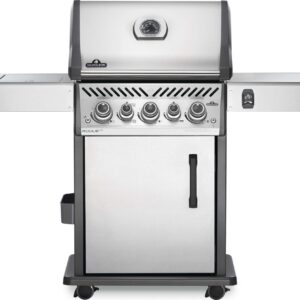 Stock Image - Napoleon - Rogue® SE 425 Natural Gas Grill with Infrared Rear and Side Burners, Stainless Steel Napoleon Grill Gas Cart & Infrared Freestanding Grill - Stove Depot and Chimney Works