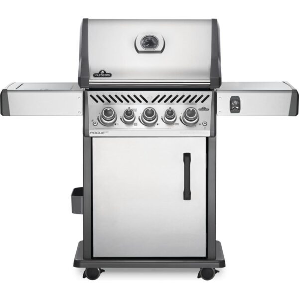 Stock Image - Napoleon - Rogue® SE 425 Propane Gas Grill with Infrared Rear and Side Burners, Stainless Steel Napoleon Grill Gas Cart & Infrared Freestanding Grill - Stove Depot and Chimney Works