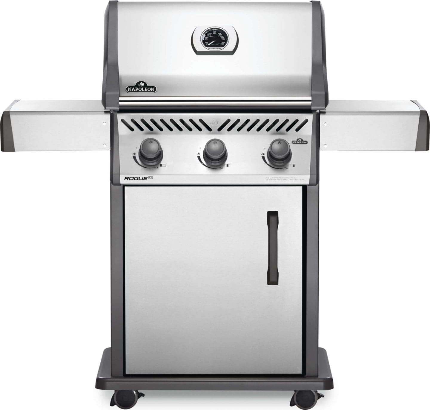 Stock Image - Napoleon - Rogue® XT 425 Propane Gas Grill, Stainless Steel Napoleon Grill Gas Cart Freestanding Grill - Stove Depot and Chimney Works