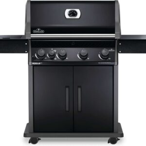 Stock Image - Napoleon - Rogue® XT 525 Natural Gas Grill with Infrared Side Burner, Black Napoleon Grill Gas Cart & Infrared Freestanding Grill - Stove Depot and Chimney Works