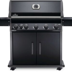Stock Image - Napoleon - Rogue® XT 625 Propane Gas Grill with Infrared Side Burner, Black Napoleon Grill Gas Cart & Infrared Freestanding Grill - Stove Depot and Chimney Works