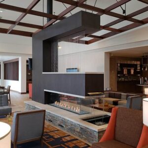 Stock Image - Flare - Frameless Commercial Flare Fireplaces Gas Bay & Corner & Linear & See-Thru Fireplace - Stove Depot and Chimney Works