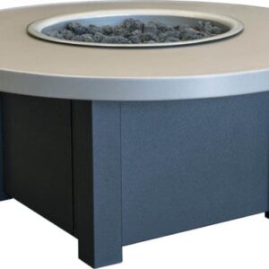 Stock Image - Stoll Outdoor -  Round Fire Pit Table Fire Table - Stove Depot and Chimney Works
