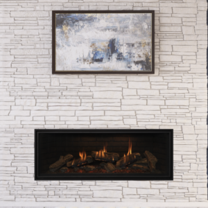 Stock Image - Kozy Heat Nordik 60TL Is In Showroom - Stove Depot and Chimney Works