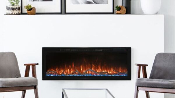 Stock Image - Modern Flames Spectrum Slimline Electric Fireplaces - Stove Depot and Chimney Works