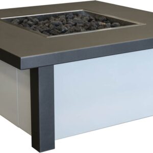 Stock Image - Stoll Outdoor -  Square Fire Pit Table Fire Table - Stove Depot and Chimney Works