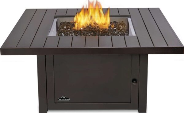 Stock Image - Napoleon - St. Tropez Square Patioflame® Table Napoleon Hearth Gas Fire Table - Stove Depot and Chimney Works