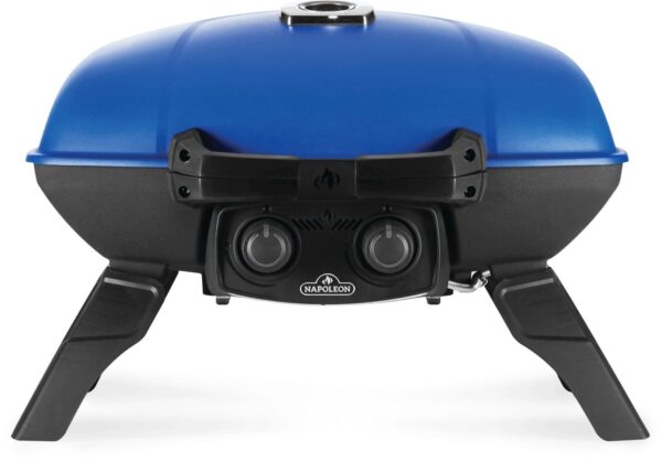 Stock Image - Napoleon - TravelQ™ 285 Portable Propane Gas Grill, Blue Napoleon Grill Gas Portable Portable Grill - Stove Depot and Chimney Works