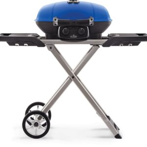 Stock Image - Napoleon - TravelQ™ 285X Portable Propane Gas Grill with Scissor Cart, Blue Napoleon Grill Gas Portable Portable Grill - Stove Depot and Chimney Works