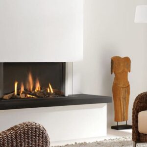 Stock Image - European Home - Trisore 95 MKII European Home Gas Bay Fireplace - Stove Depot and Chimney Works