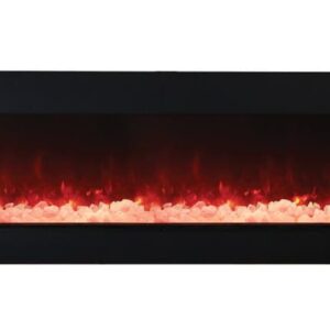 Stock Image - Amantii - Smart 72" 3 sided glass electric fireplace Built-in only  - Stove Depot and Chimney Works