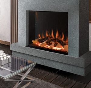Stock Image - European Home Tyrell Single-Sided Electric Fireplace Electric Fireplaces - Stove Depot and Chimney Works
