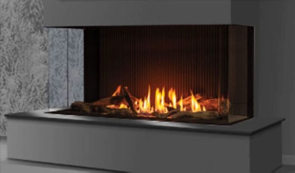 Stock Image - Urbana - U50 Tall Bay Fireplace Urbana Gas Bay Fireplace - Stove Depot and Chimney Works