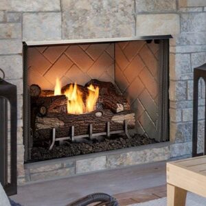 Stock Image - Outdoor Lifestyles Vesper Gas Fireplace Outdoor Lifestyles Gas Fireplace & Outdoor Fire - Stove Depot and Chimney Works
