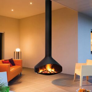 Stock Image - European Home Ergofocus Open Outdoor Wood Fireplace European Home Outdoor Fireplaces - Stove Depot and Chimney Works