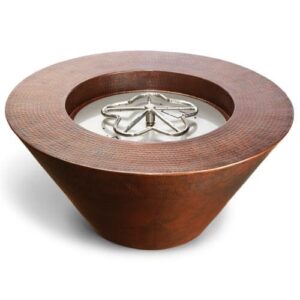 Stock Image - Copper Bowl Series Hammered Mesa Model Bowl - Stove Depot and Chimney Works