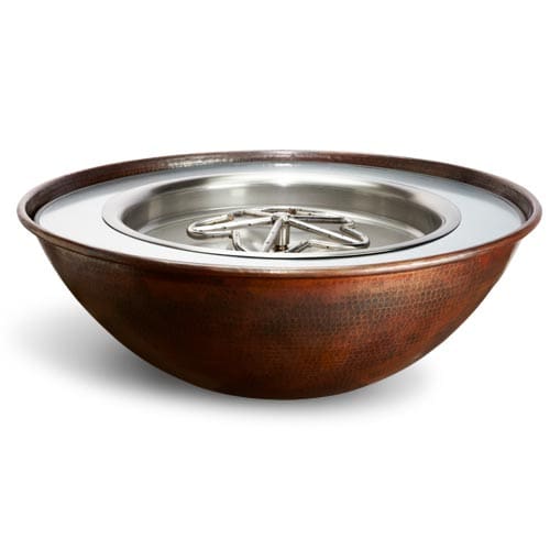 Stock Image - Copper Bowl Series Hammered Tempe Model Bowl - Stove Depot and Chimney Works