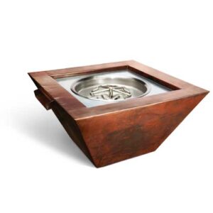 Stock Image - Copper Bowl Series Smooth Sierra Model Bowl - Stove Depot and Chimney Works