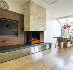 Stock Image - European Home E32 H: 3-Sided Electric Fireplace Electric Fireplaces - Stove Depot and Chimney Works