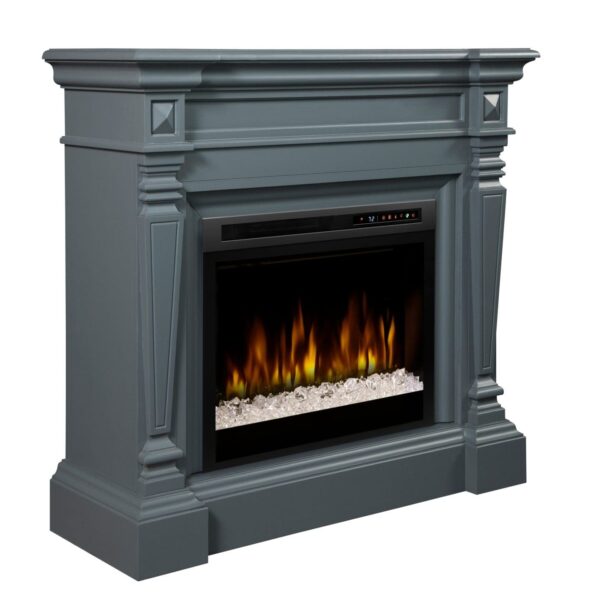 Stock Image - Dimplex - Heather Mantel with Nova Electric Firebox Dimplex - Stove Depot and Chimney Works