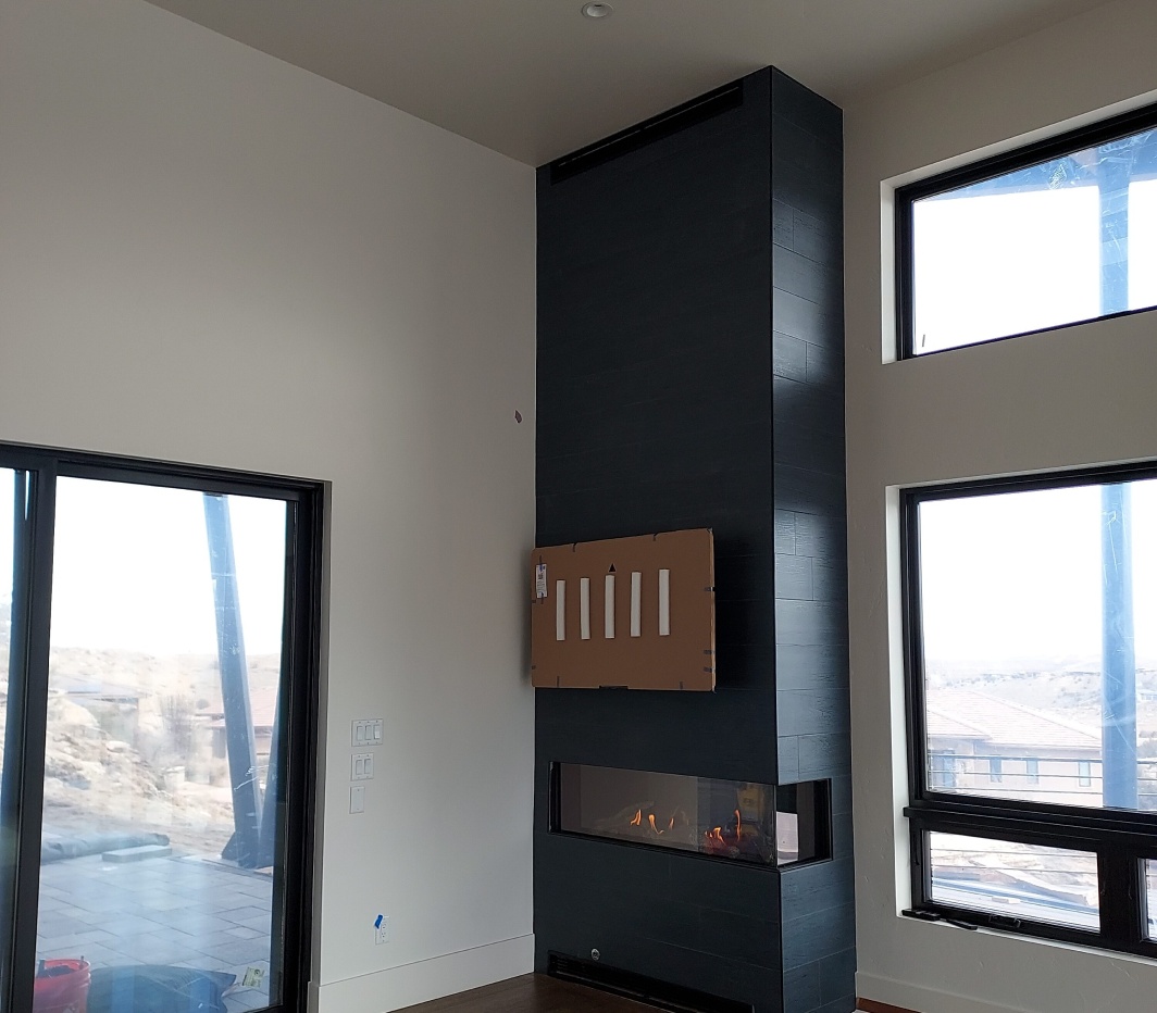 fireplace install photo fireplace
