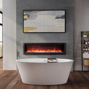 Stock Image - Ambiance - Impressionist 34 Ambiance Electric Linear Fireplace - Stove Depot and Chimney Works