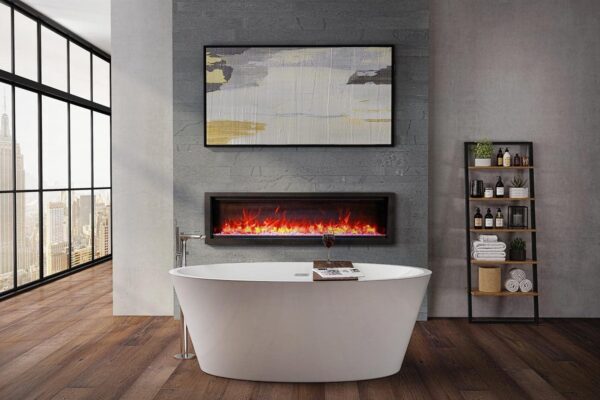 Stock Image - Ambiance - Impressionist 34 Ambiance Electric Linear Fireplace - Stove Depot and Chimney Works