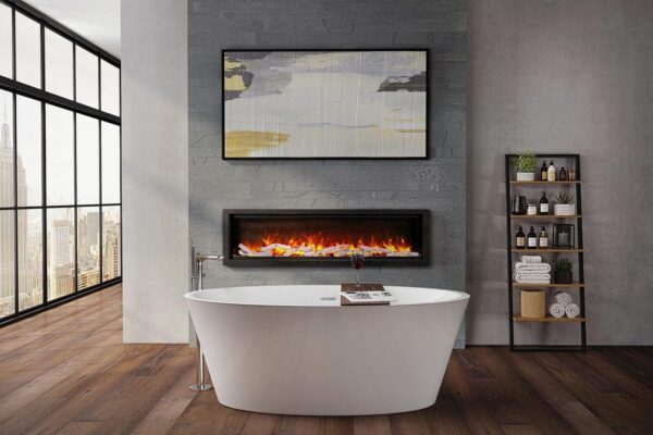 Stock Image - Ambiance - Impressionist 42 Ambiance Electric Linear Fireplace - Stove Depot and Chimney Works