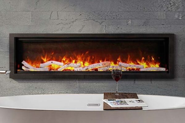 Stock Image - Ambiance - Impressionist 60 Ambiance Electric Linear Fireplace - Stove Depot and Chimney Works