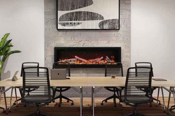 Stock Image - Ambiance - Impressionist 88 Ambiance Electric Linear Fireplace - Stove Depot and Chimney Works