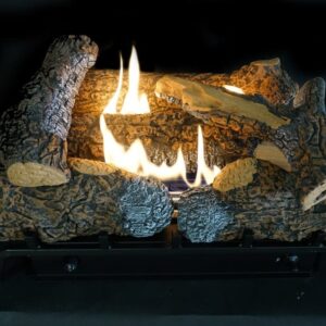 Stock Image - American Hearth - Kennesaw II Refractory Log Set & Vent-Free HearthRite Burner American Hearth - Stove Depot and Chimney Works