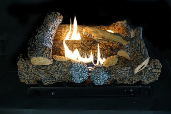 Stock Image - American Hearth - Kennesaw II Refractory Log Set & Vent-Free HearthRite Burner American Hearth - Stove Depot and Chimney Works