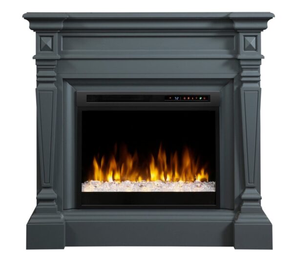 Stock Image - Dimplex - Heather Mantel with Nova Electric Firebox Dimplex - Stove Depot and Chimney Works