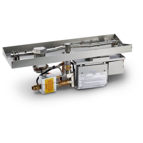 Stock Image - Linear Interlink Pan Inserts Fire - Stove Depot and Chimney Works