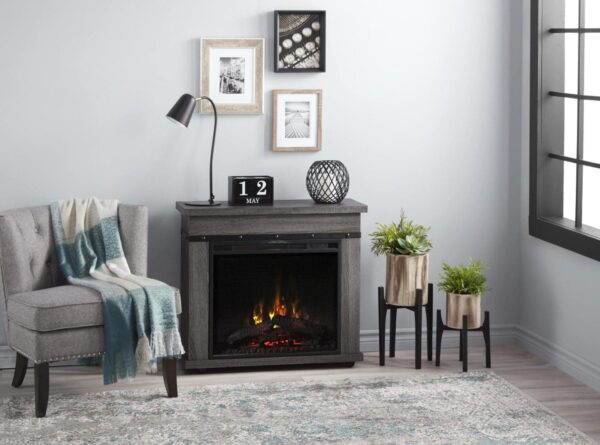 Stock Image - Dimplex - Dimplex Morgan Electric Fireplace Mantel Dimplex - Stove Depot and Chimney Works